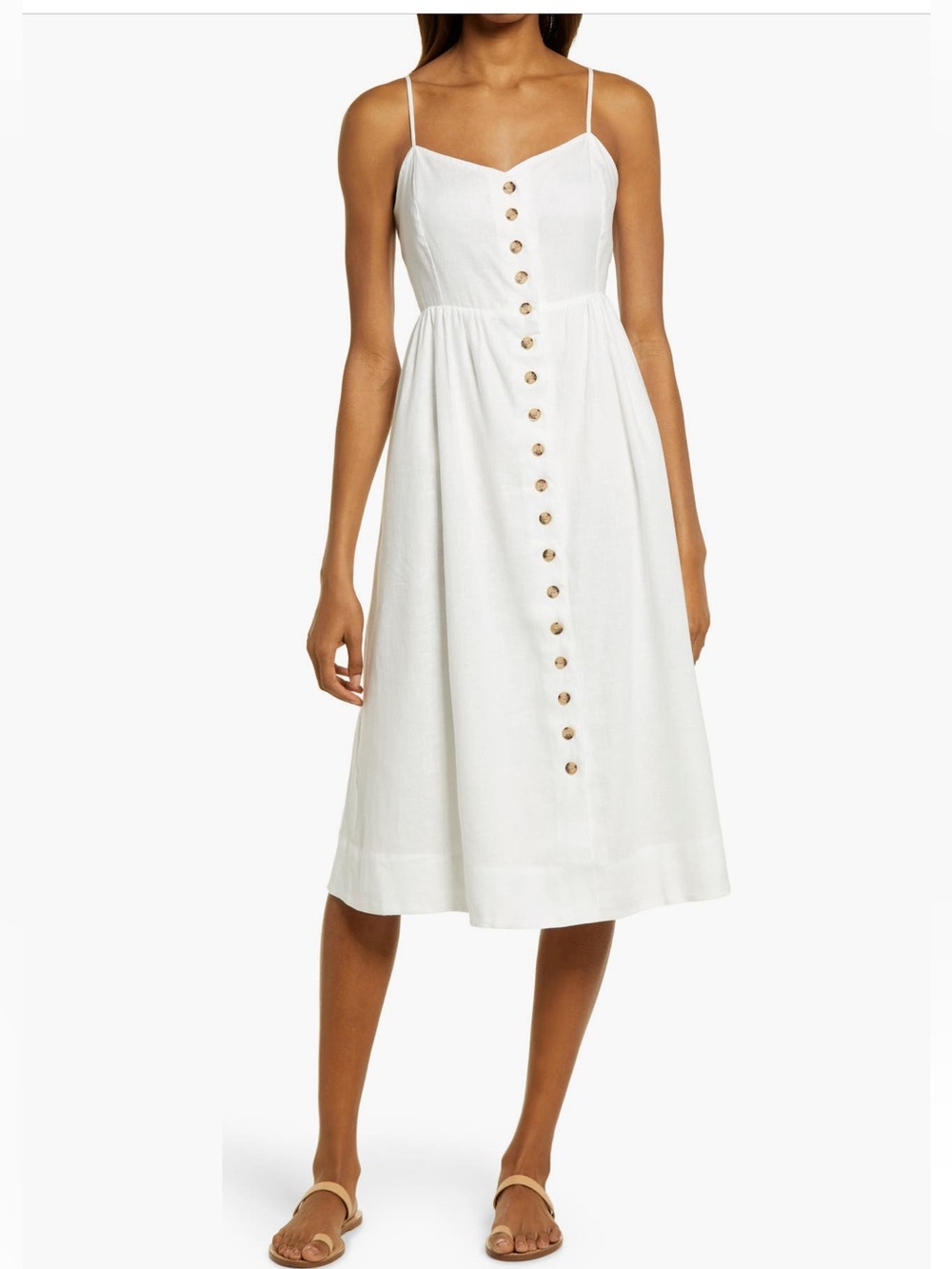 Madewell Cami Buttonfront Dress | Lighthouse | Sz 10